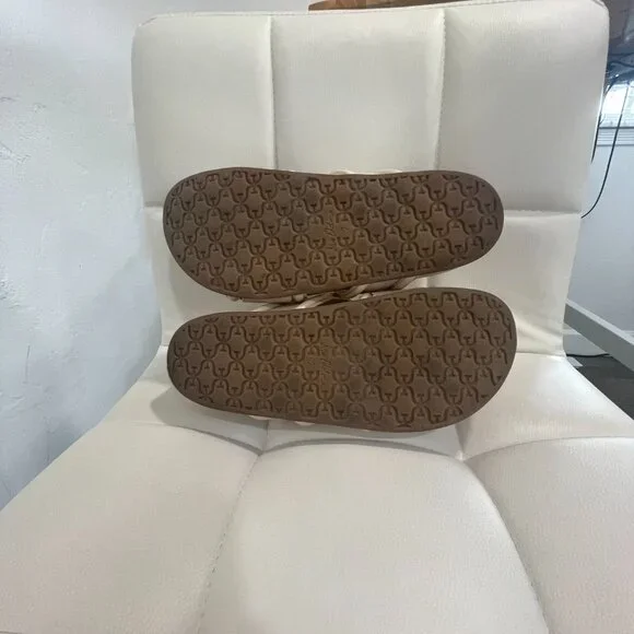 Sam Edelman Rowan Sandals • Neutral Beige Double Strap Flat Slides Women’s 7 - Picture 7 of 7